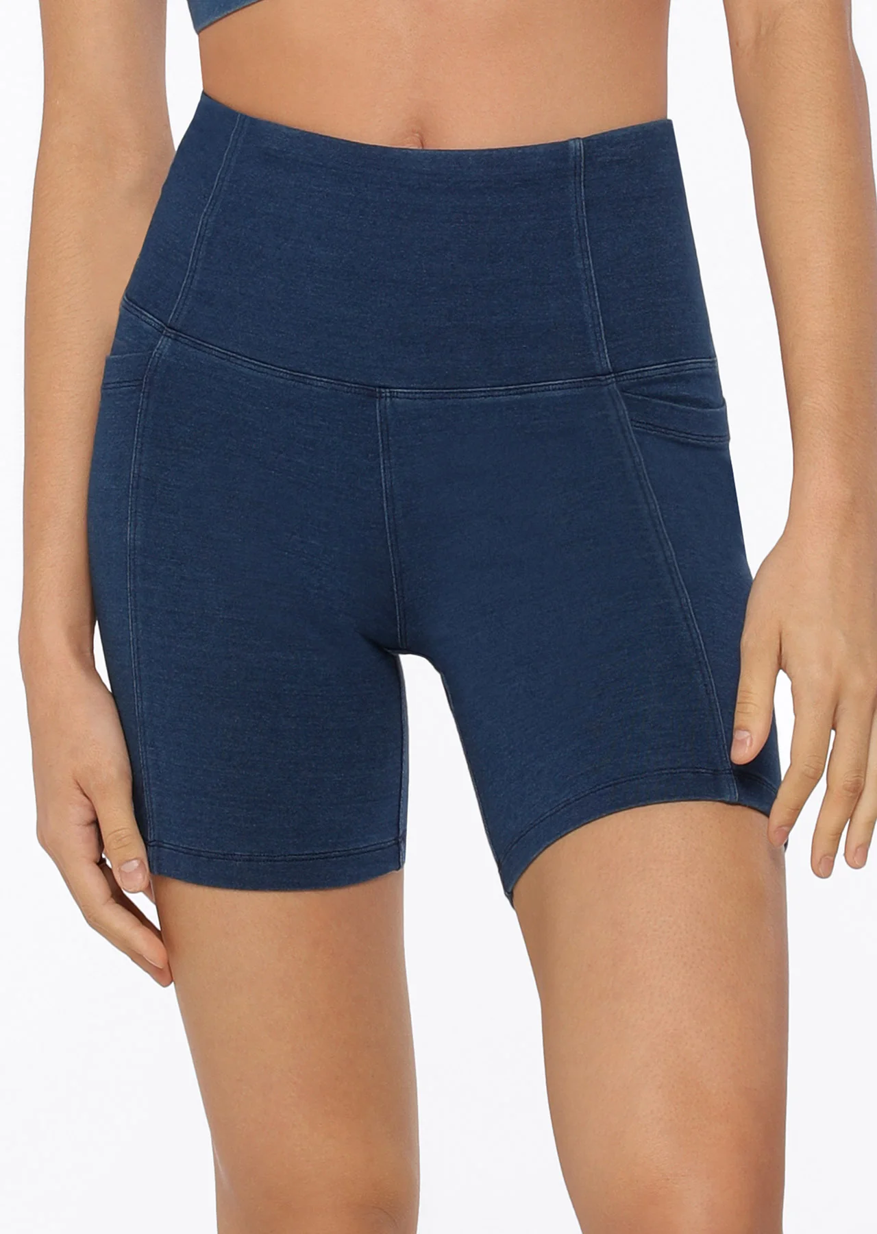 Denim Diva Phone Pocket Bike Shorts