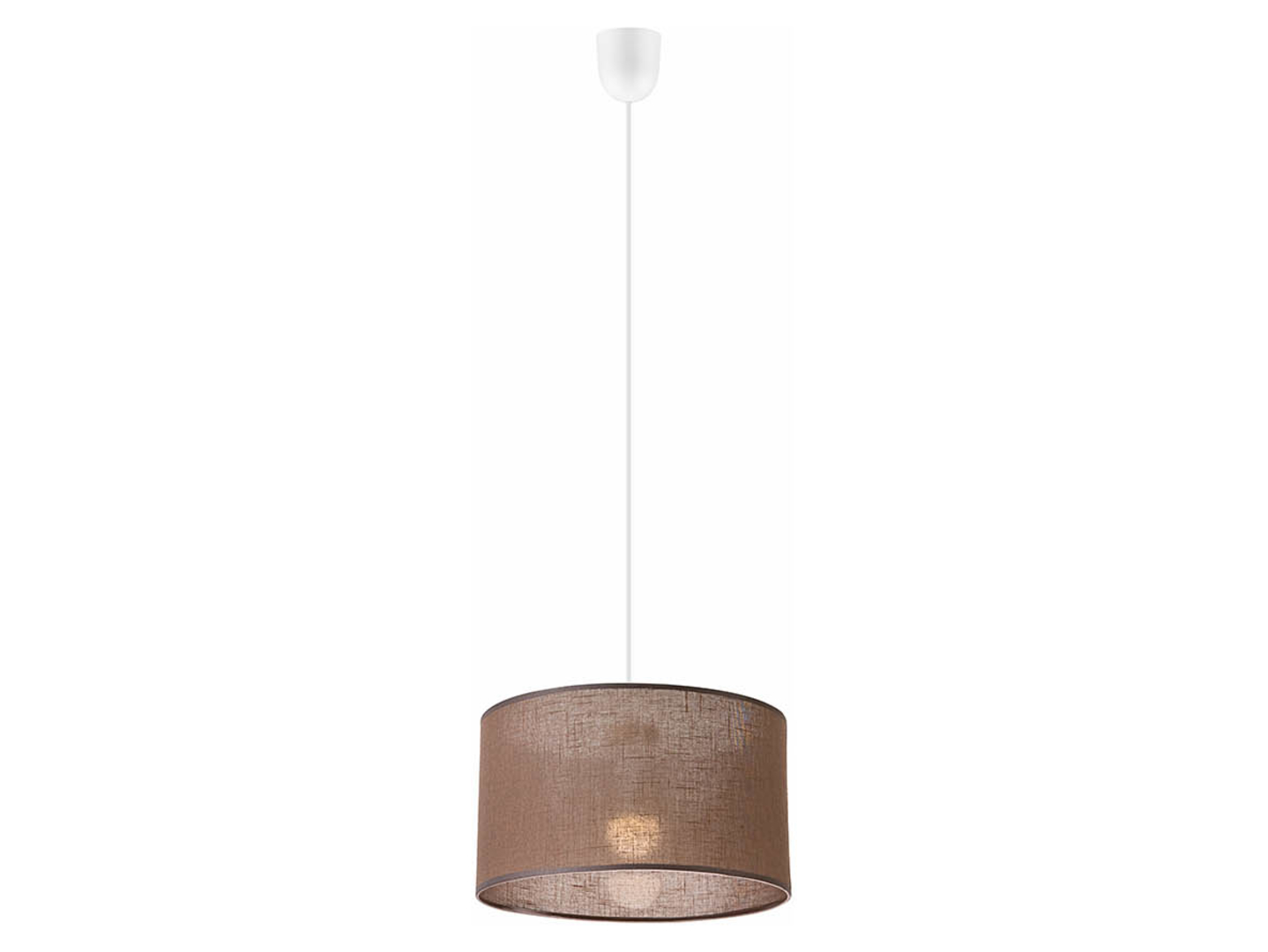 Lampa wisząca Vivian tkaninowa brązowa