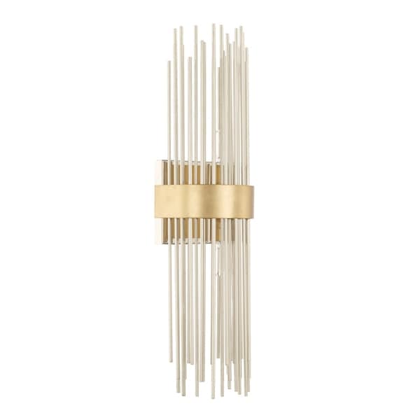 Lena 2-light Fire and Ice Wall Sconce