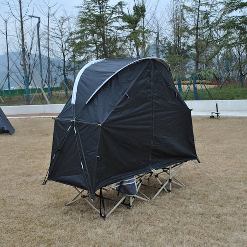 NNETM Military Off-Ground Single Tent Bed (2-in-1)