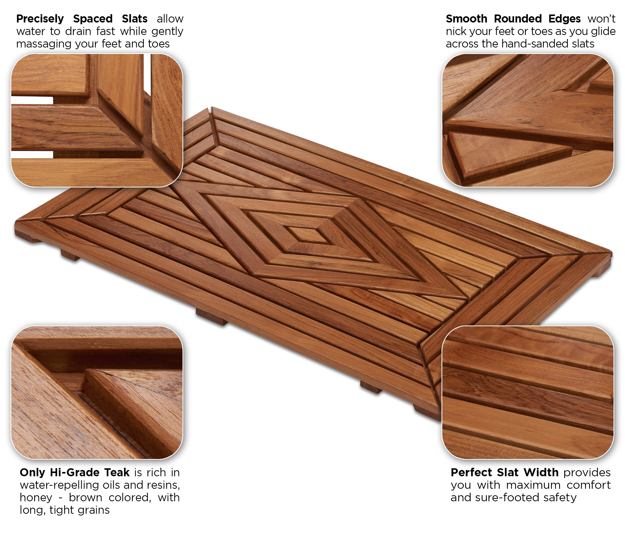 Our Designer Teak Shower Mat—Enriching Your Bathroom With Timeless Beauty