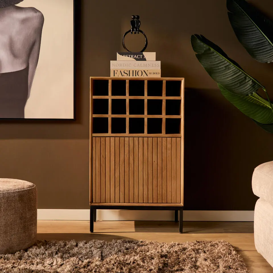 StarFurn - Wijnkast Madison 55 cm - naturel