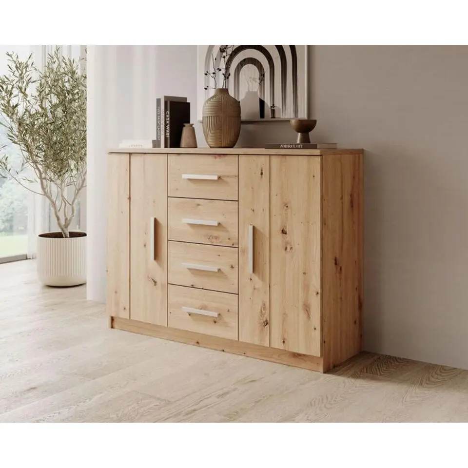 Meubella - Ladekast Blake - Eiken - 120 cm