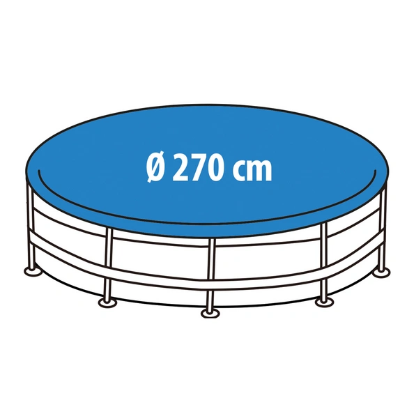 Poolabdeckung geeignet für Ø 270 cm, Polyethylen