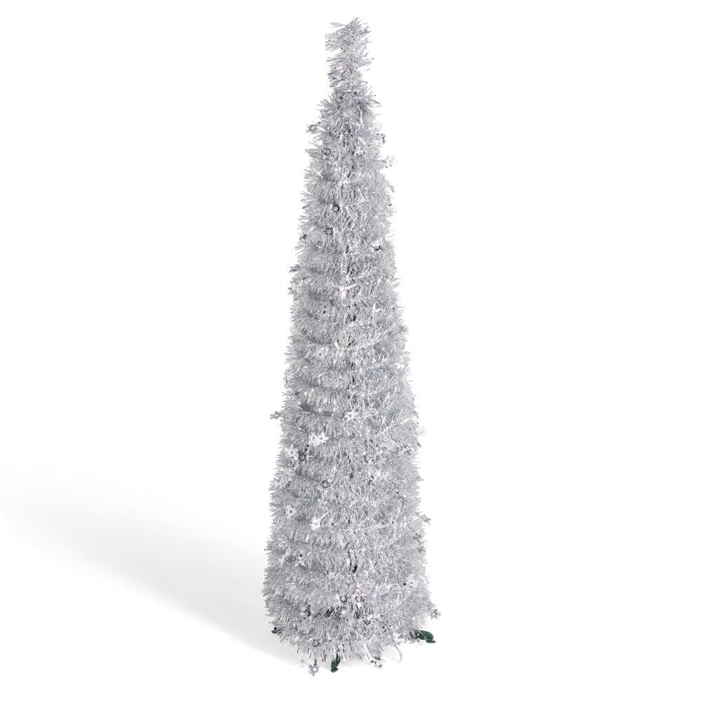 Sapin de No&euml;l artificiel POP UP argenté Ø30xH120cm