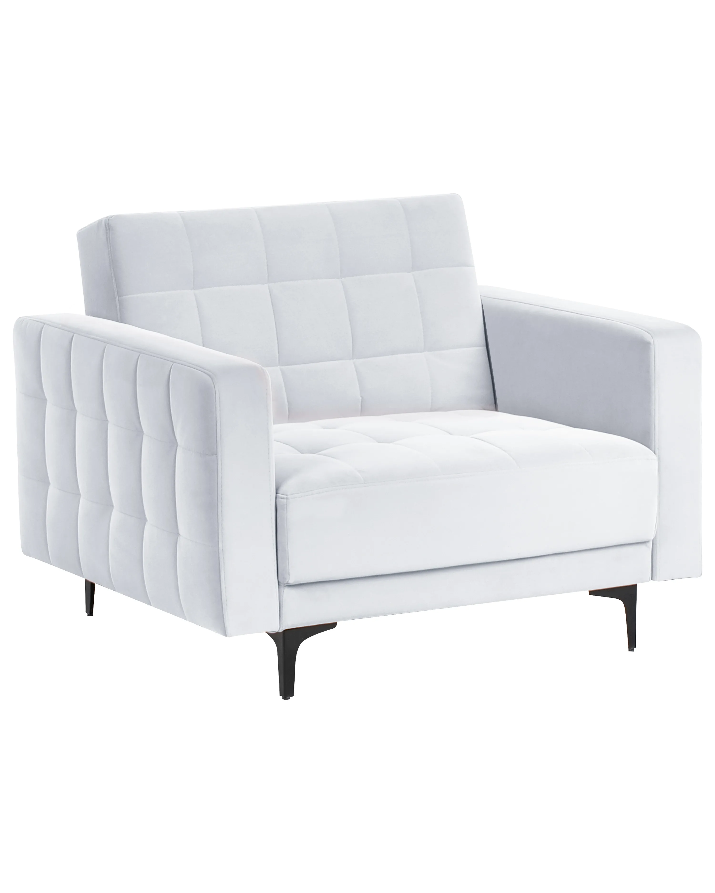 Armchair ABERDEEN Velvet Light Grey