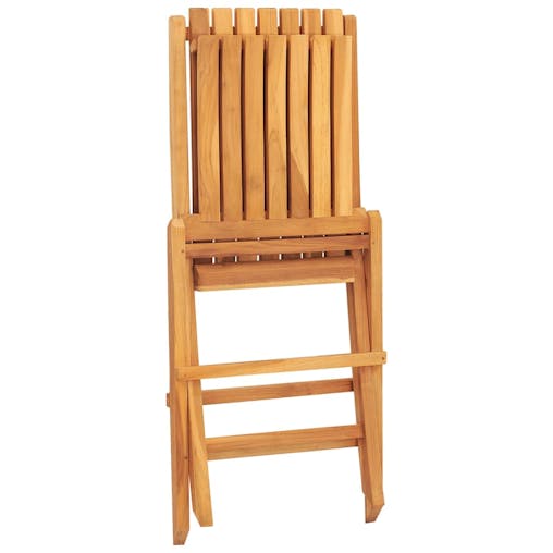 NNEVL Folding Garden Chairs 2 pcs 47x47x89 cm Solid Wood Teak