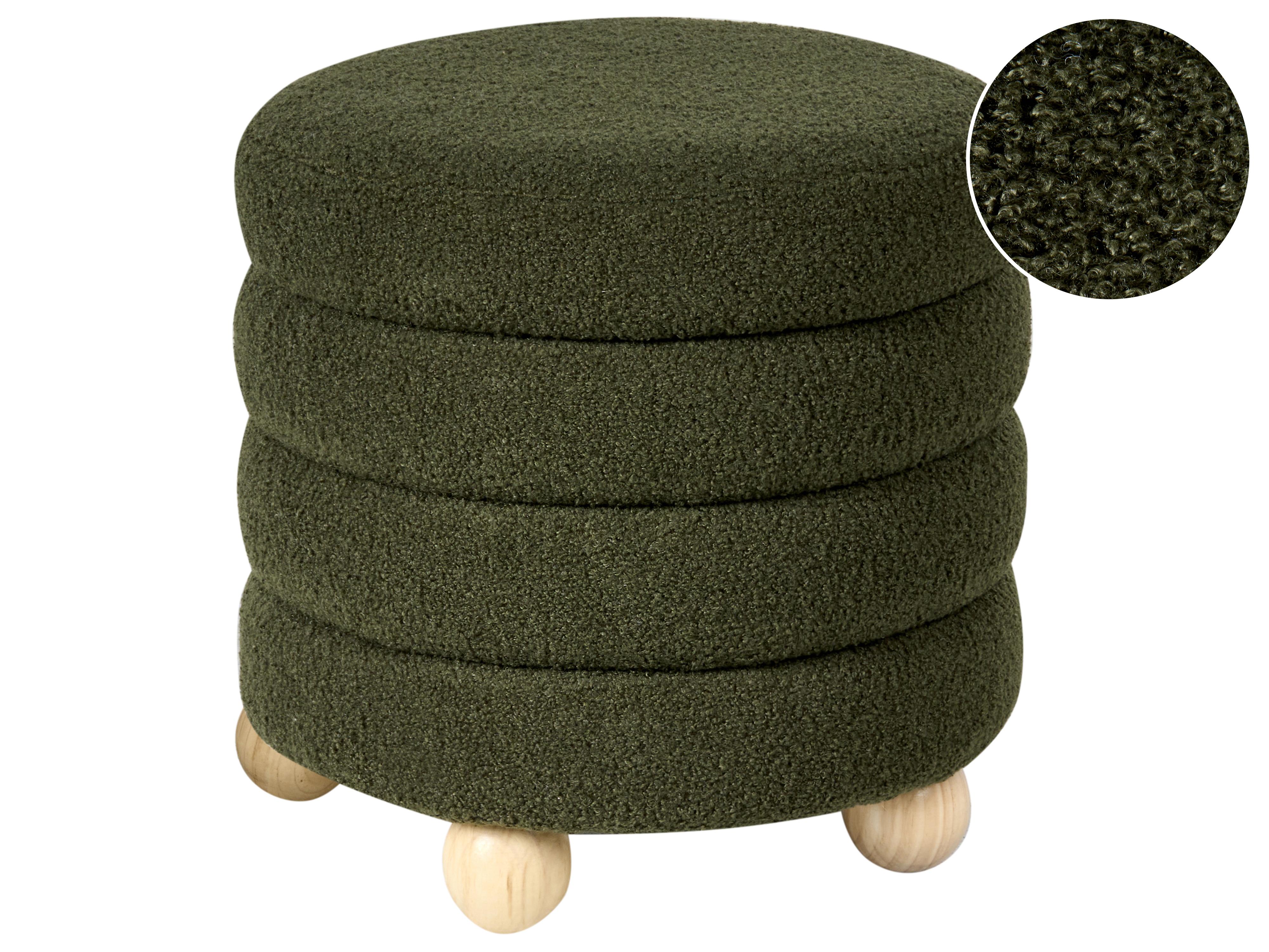 Pouffe CHILLY Boucle Green
