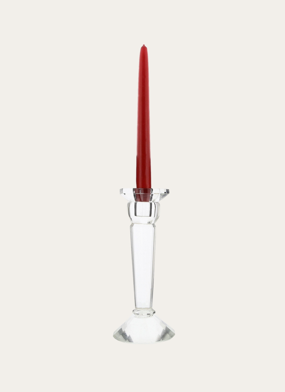CHANDELIER EN VERRE EFFET CRISTAL TRANSPARENT