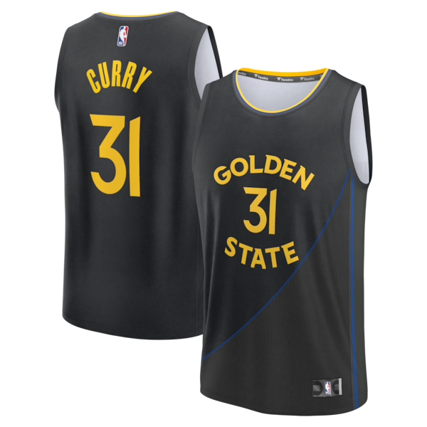 Seth Curry Golden State Warriors  Fast Break Replica Player Jersey - Statement Edition - Black