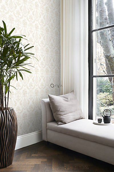 Origin Wallcoverings papier peint ornement blanc 53 cm x 10.05 m