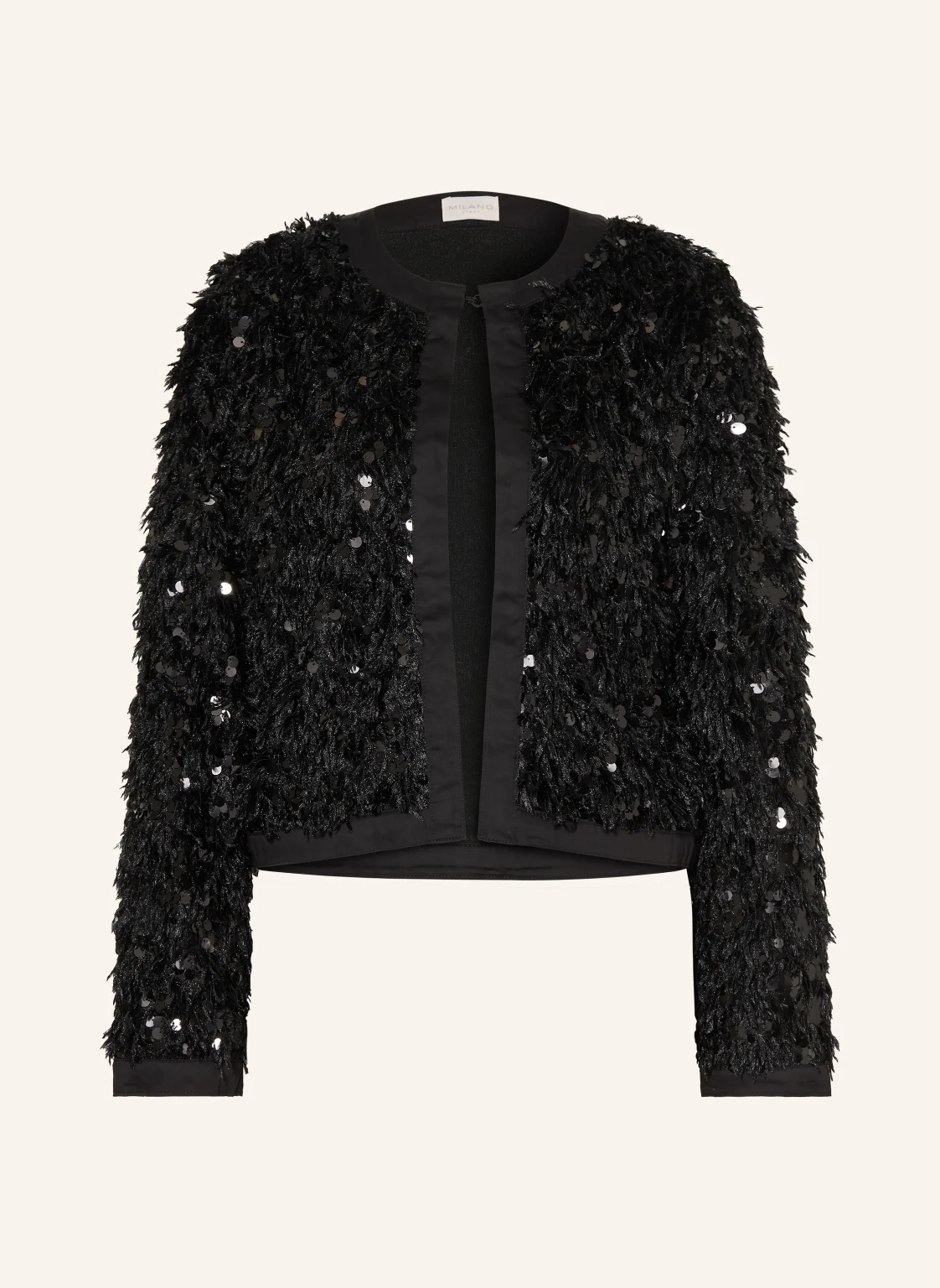 MILANO ITALY Kastenjacke mit Pailletten