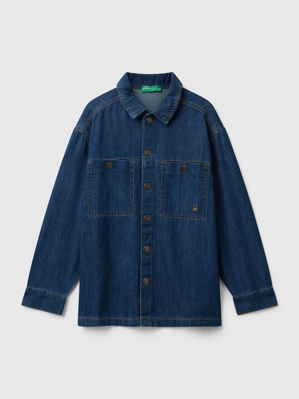 Denim shirt with pockets