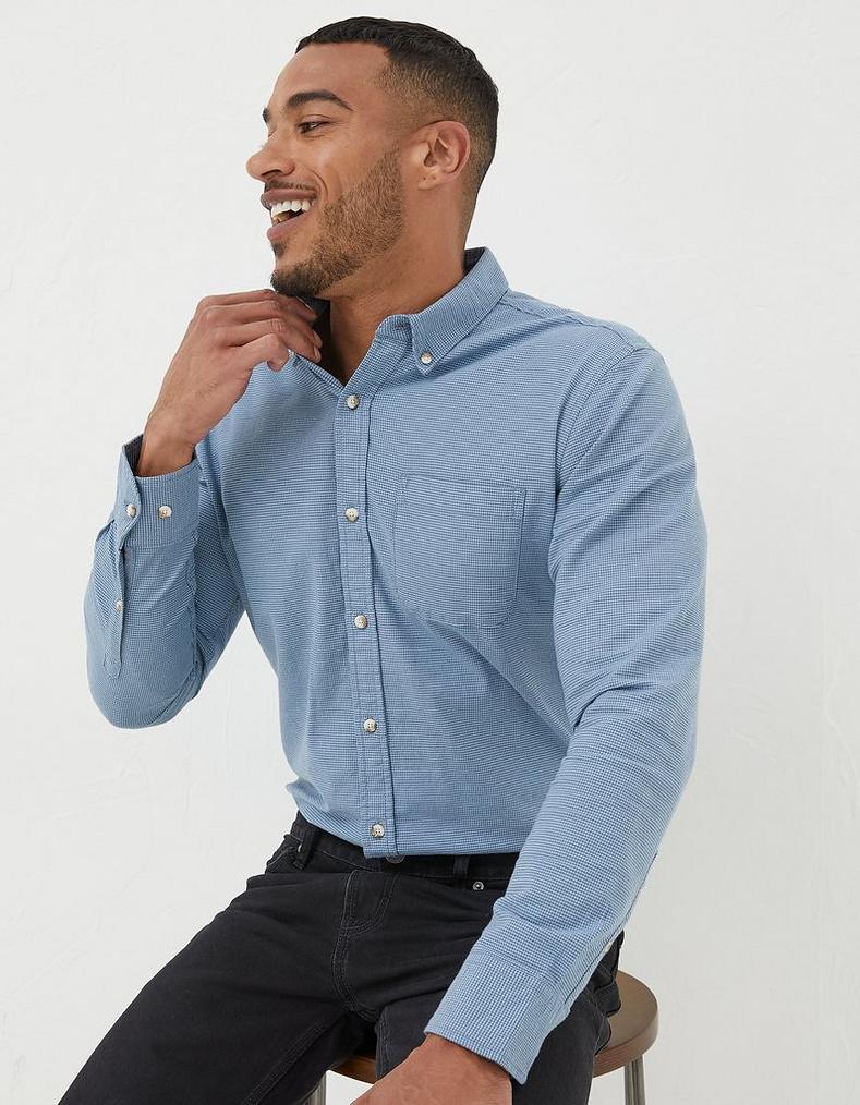 Slim Hove Micro Check Shirt