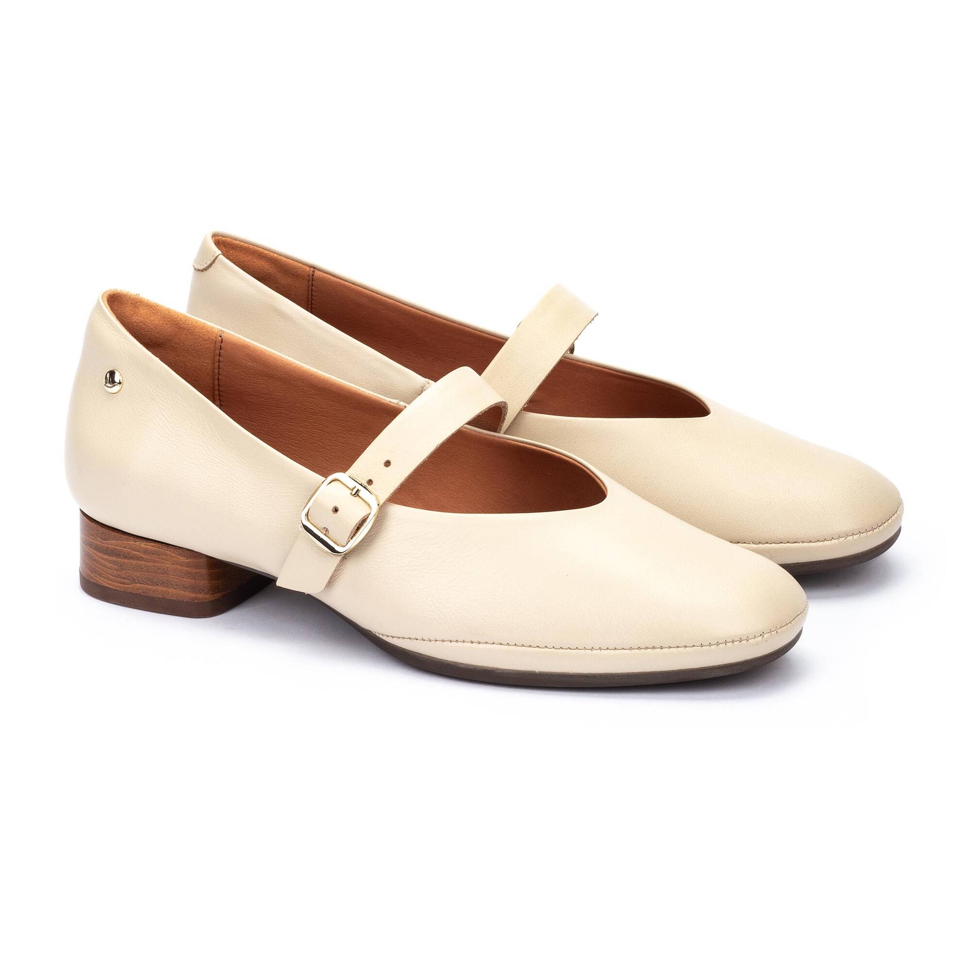 UBEDA - Zapatos tacón con horma amplia para mujer