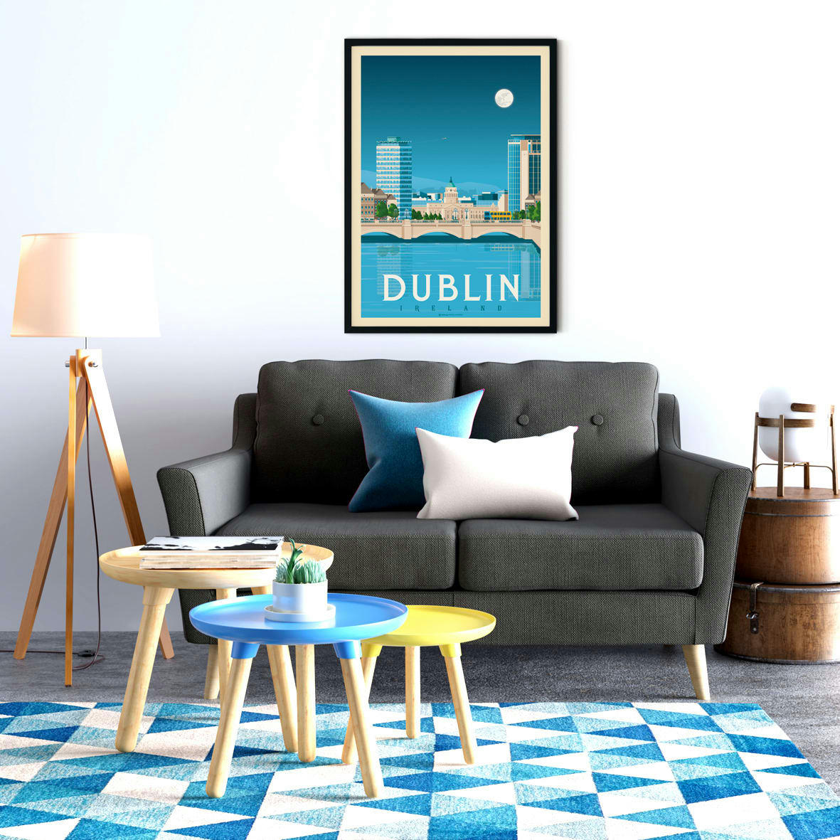 - Affiche Dublin  50x70 cm