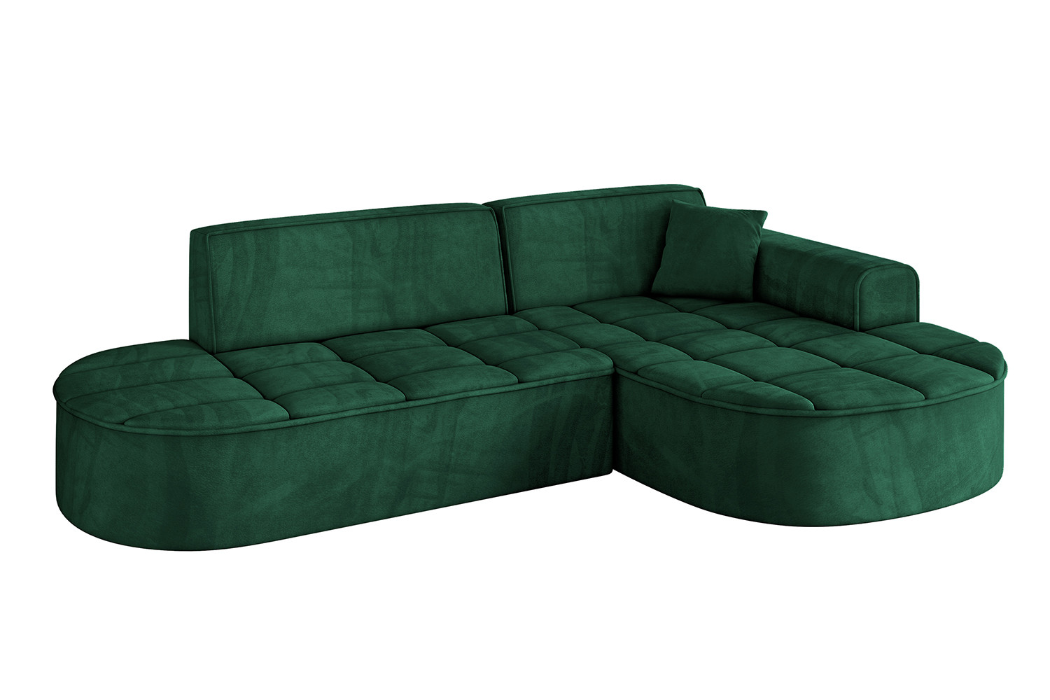 Narożnik prawostronny bez funkcji spania TARO-L1 - 243x171x79,5 Zielony