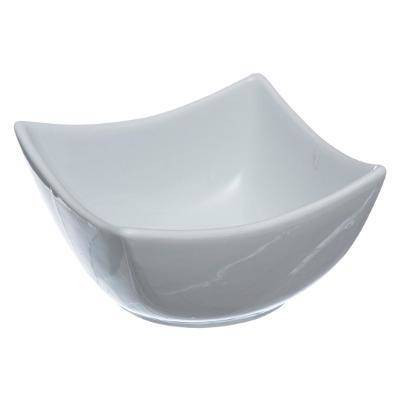 Zestaw do dipów, porcelanowe miseczki na bambusowej tacy