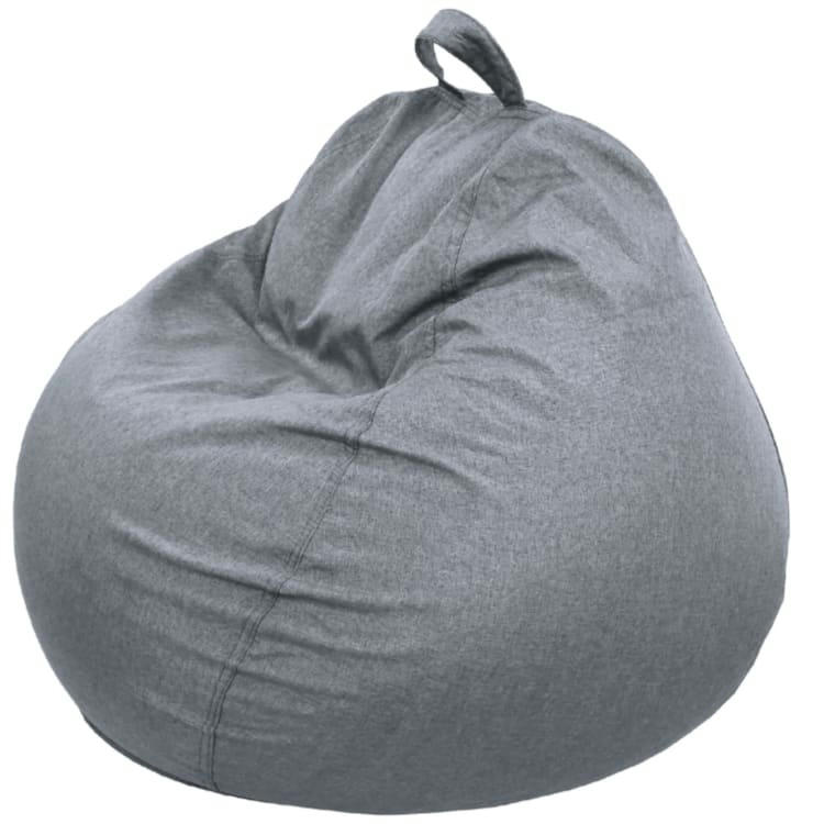 - Pouf Poire Gris Foncé 120 x 100 cm