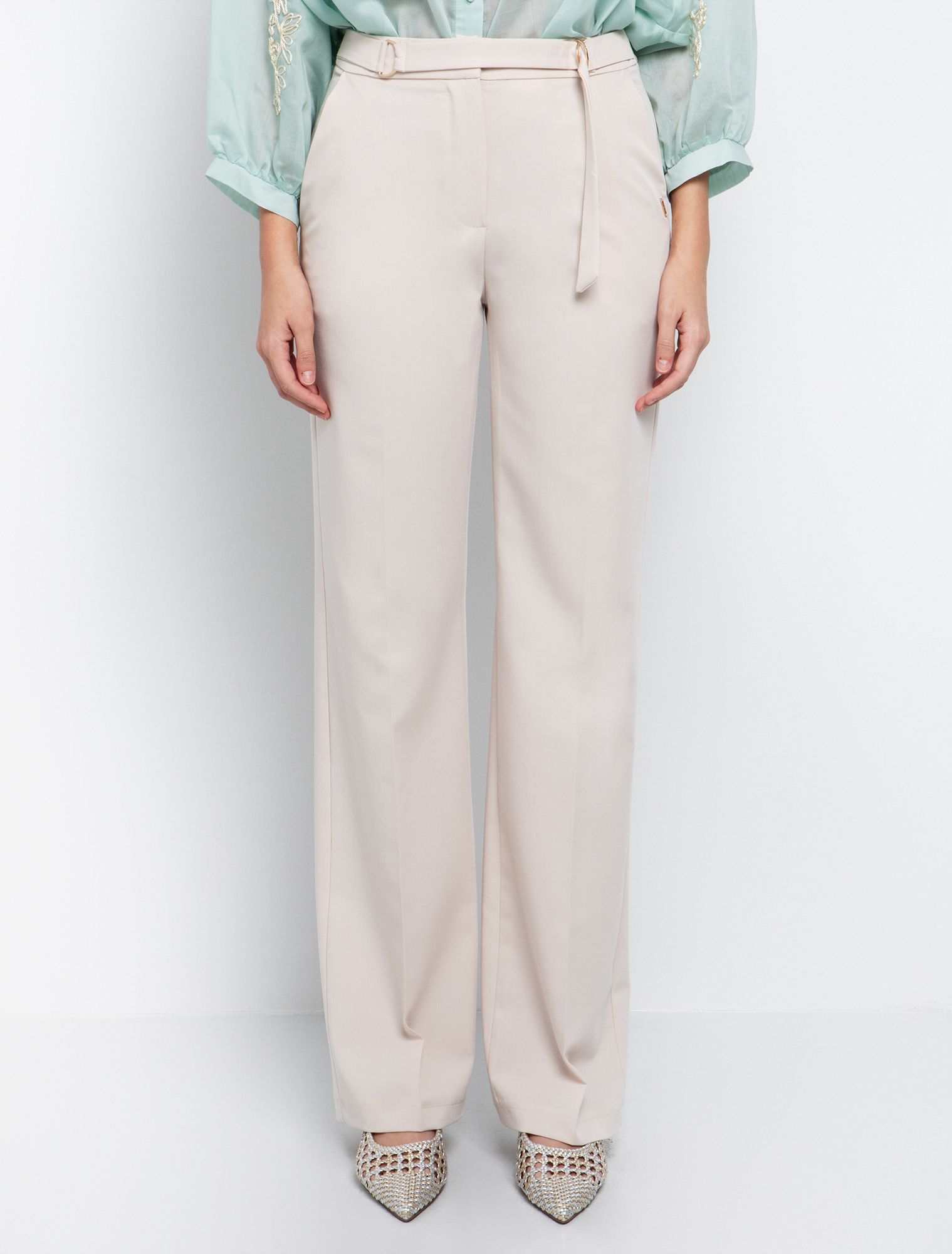 Ίσιο παντελόνι με ζώνη