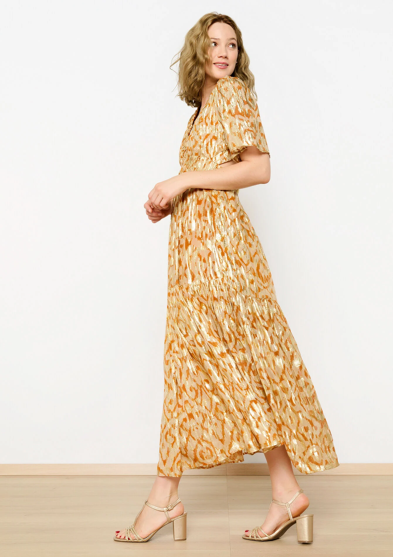 Maxi-jurk met cut-out