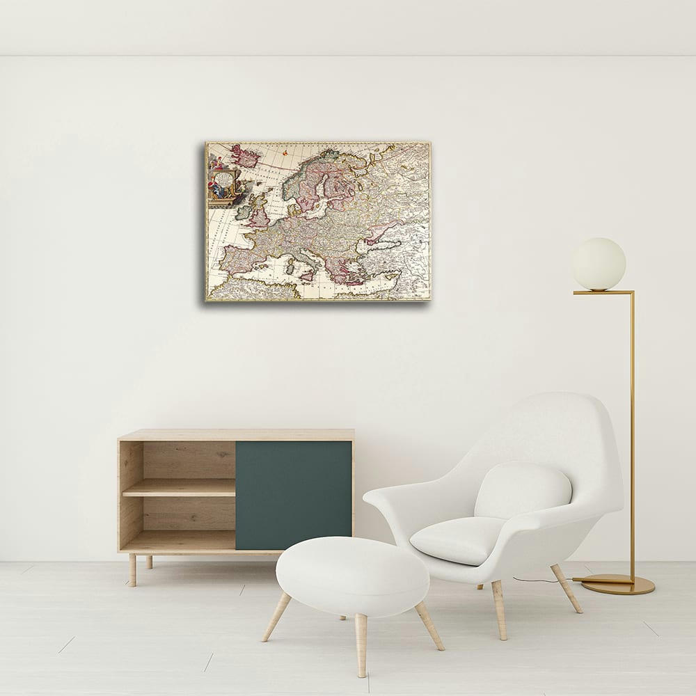 - Tableau cartographie ancienne carte No.53 40x50cm