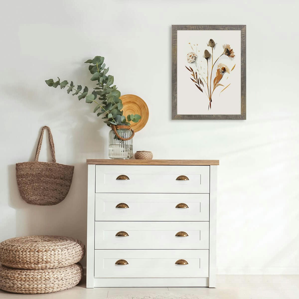 ALIZEE - Cadre photo brun 30x40 cm résine recyclée