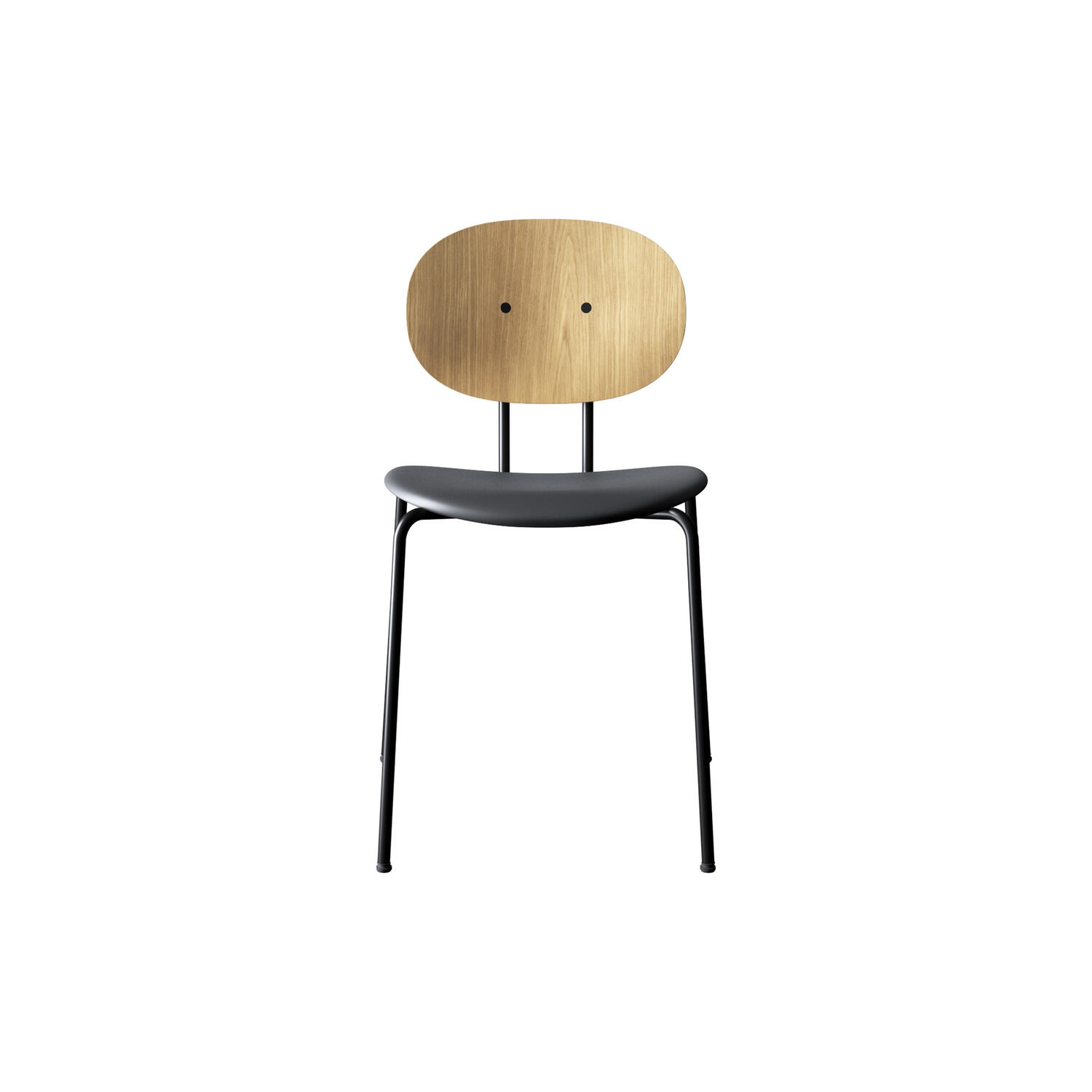 PIET HEIN Chair, hvidpigmenteret eg//Solid Black 509