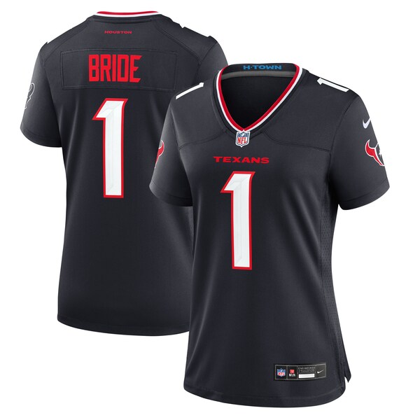 Number 1 Bride Houston Texans Nike Women's Game Jersey - Navy