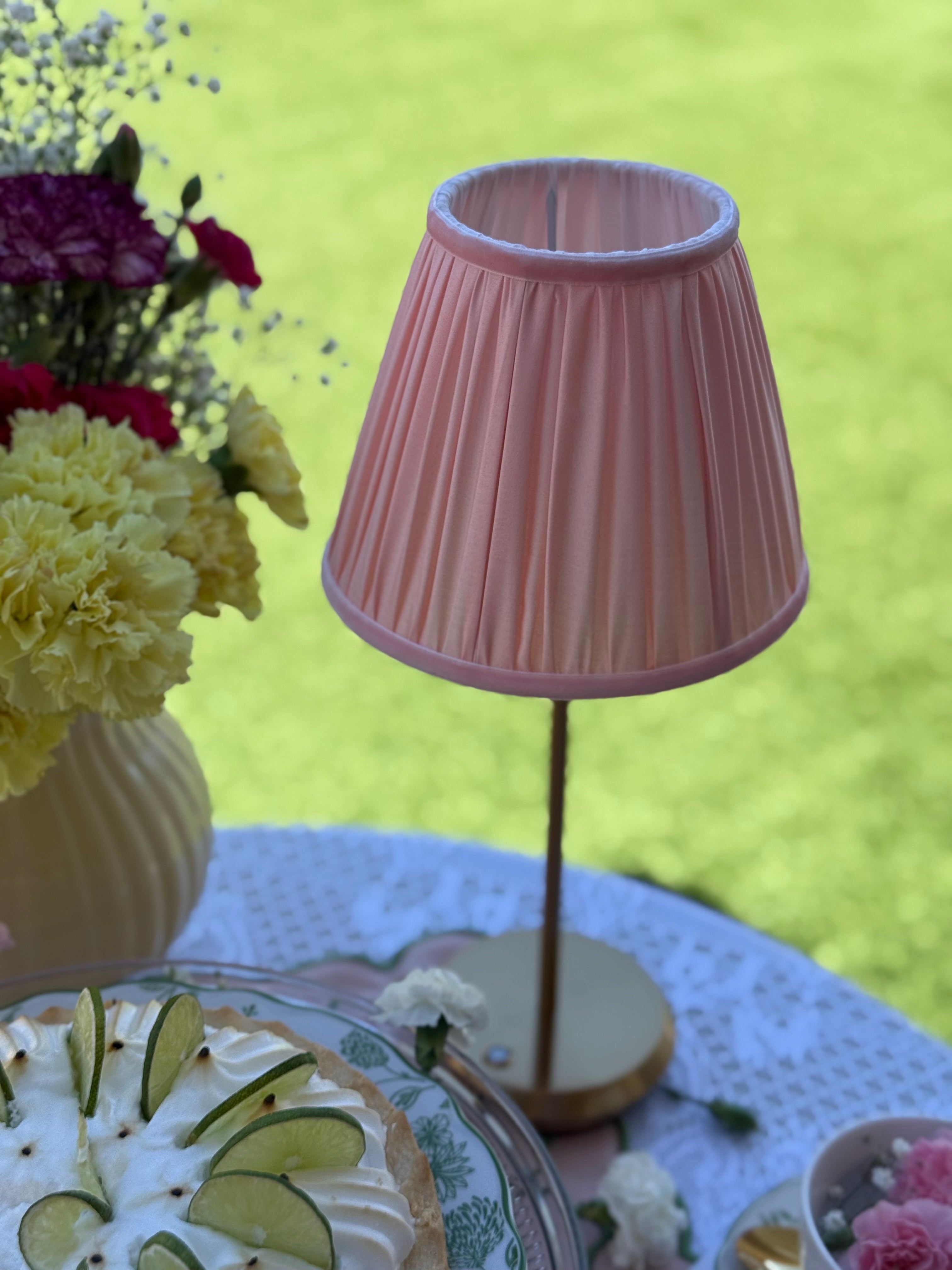 Blush Velvet Lampshade