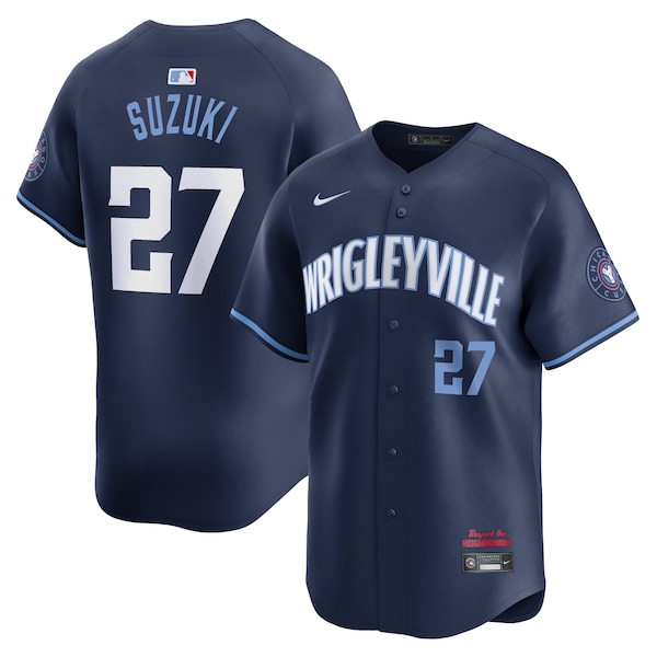 Seiya Suzuki Chicago Cubs Nike City Connect Limited Player Jersey - Navy