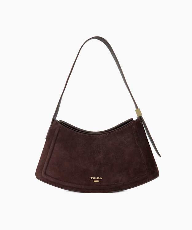 Dependent Brown - Suede Sculptural Shoulder Bag