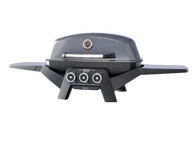 Ziggy Elite Triple Grill LPG BBQ - Gunmetal Grey
