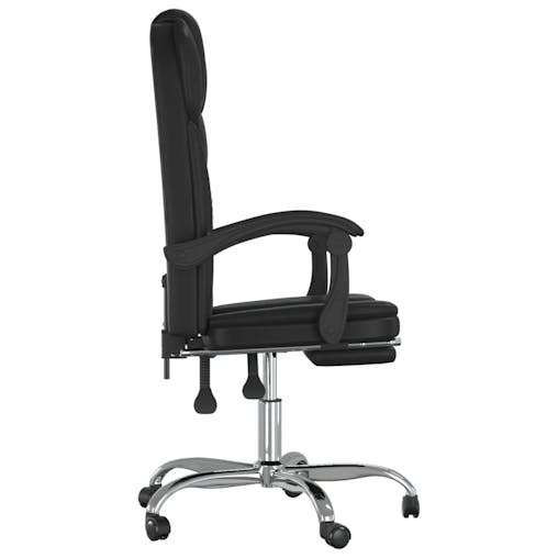NNEVL Reclining Office Chair Black Faux Leather