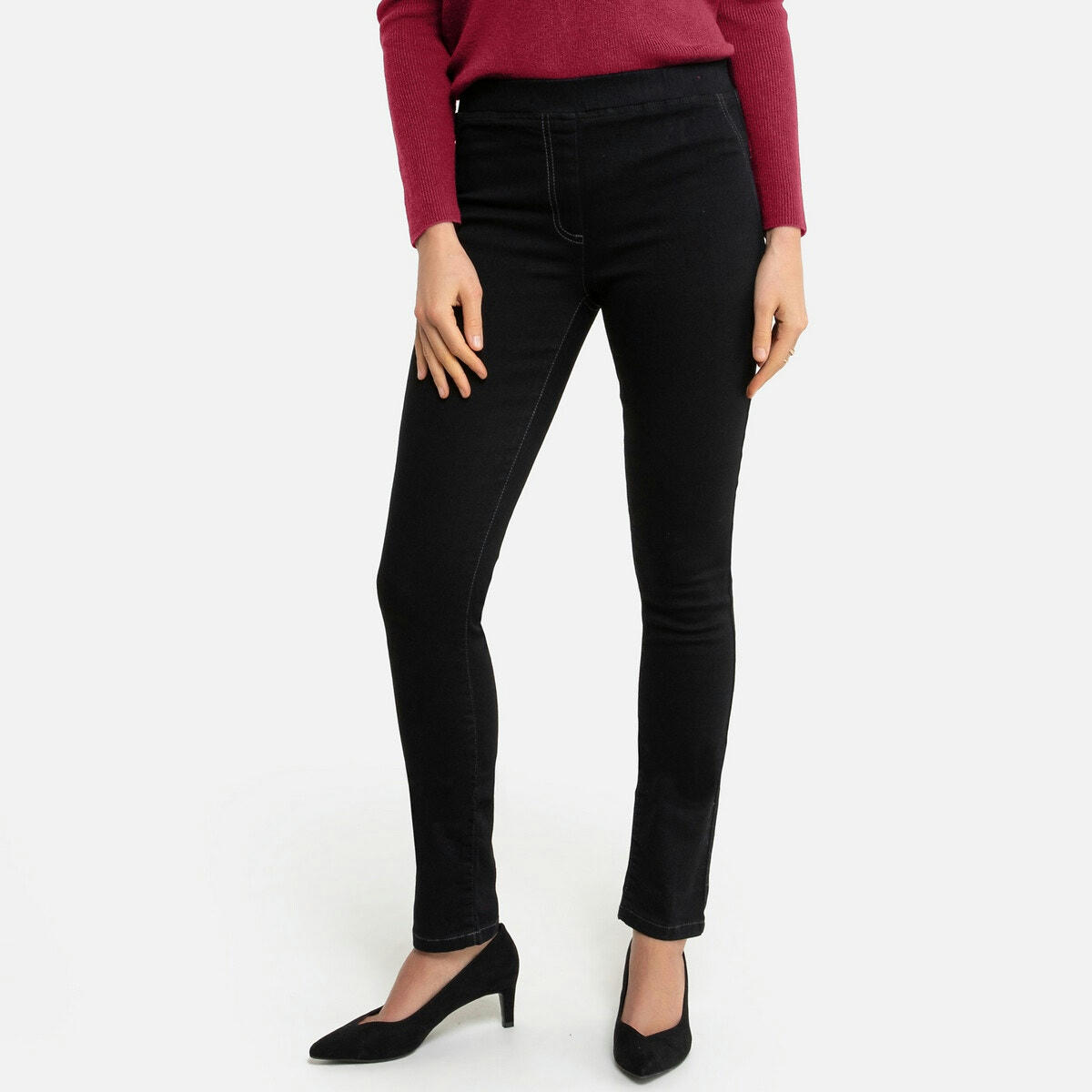 Jean jegging, taille élastiquée