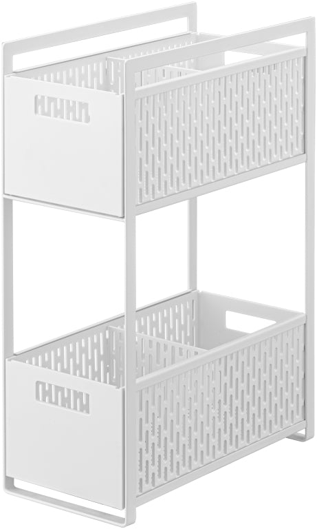Yamazaki Keukenrek met Manden - 2 niveaus - Tower - Wit
