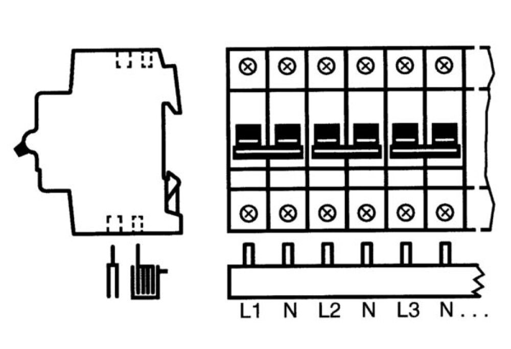 SKINNE ABB PS4/18N 18 MODUL 10MM2 L1 N L