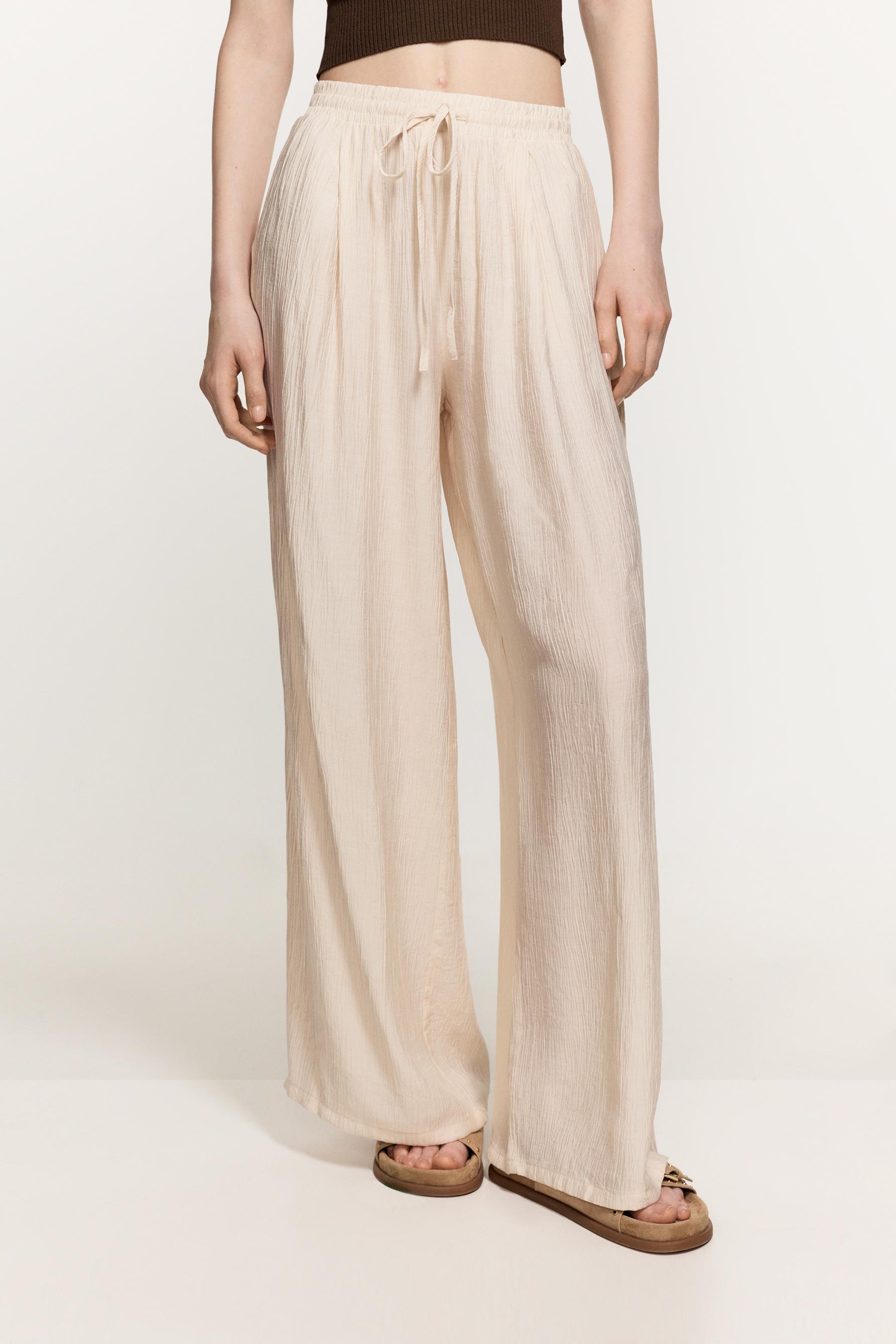 Pantalón wide leg fluido
