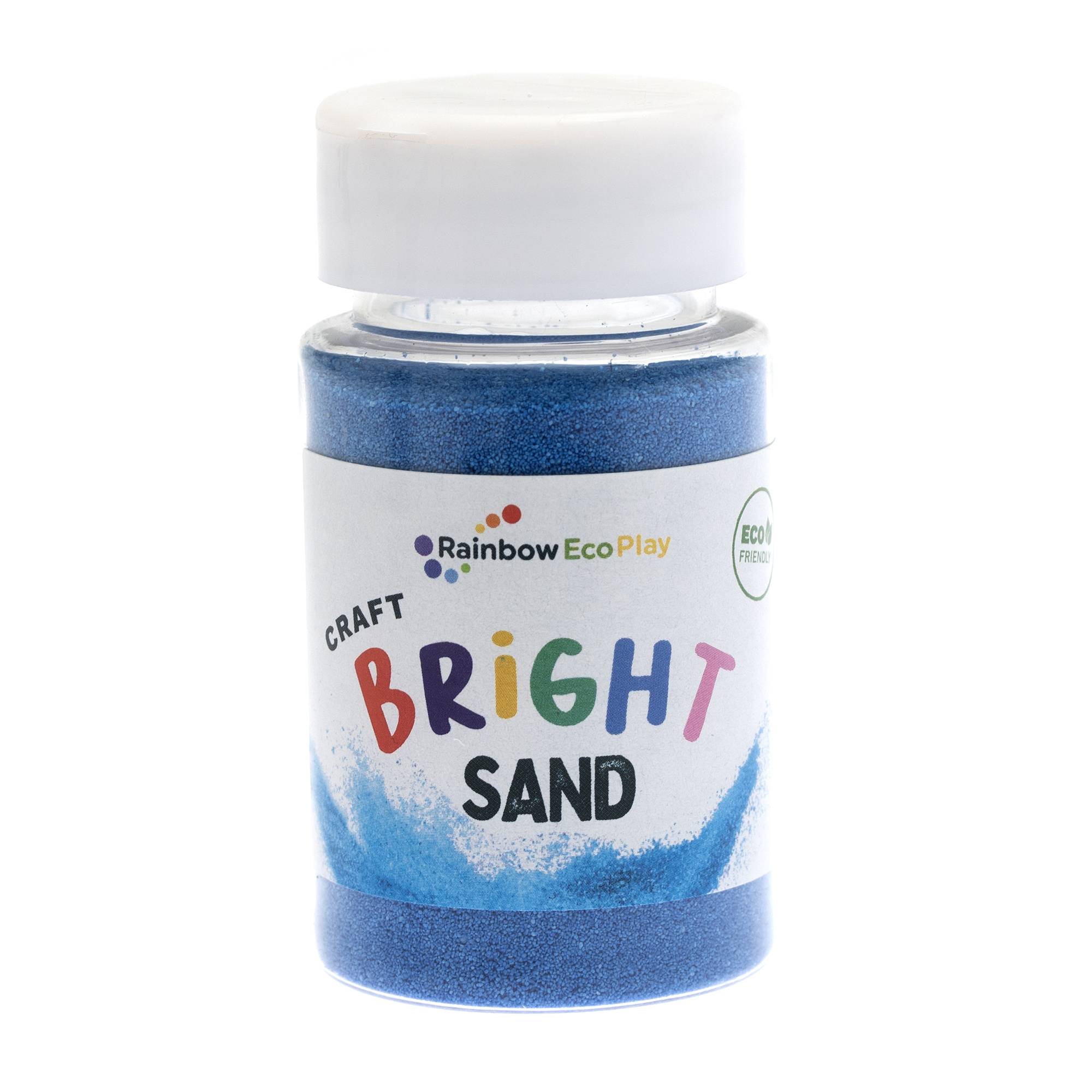 Rainbow Eco Play Blue Sand Shaker Bottle 90g