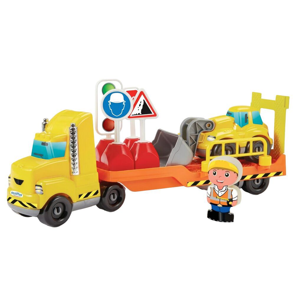 Camion chantier Abrick avec accessoires 29 pièces plastique