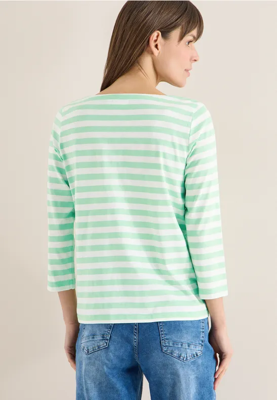 Gestreiftes Basic Shirt