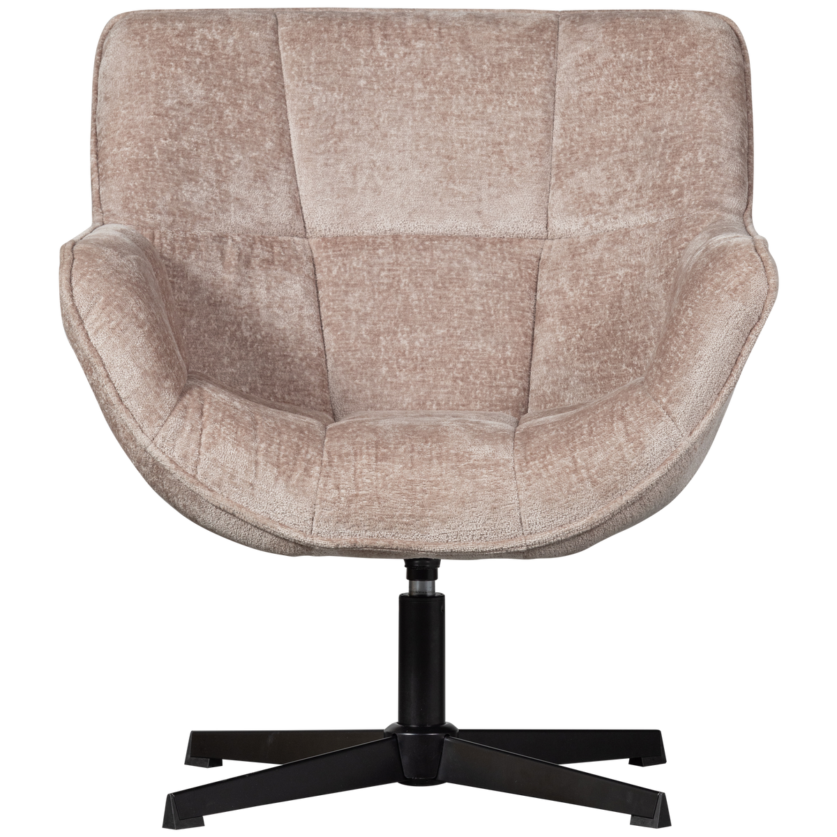 WOOOD draaibare fauteuil Wibo - Chenille - Taupe - 94x71x83