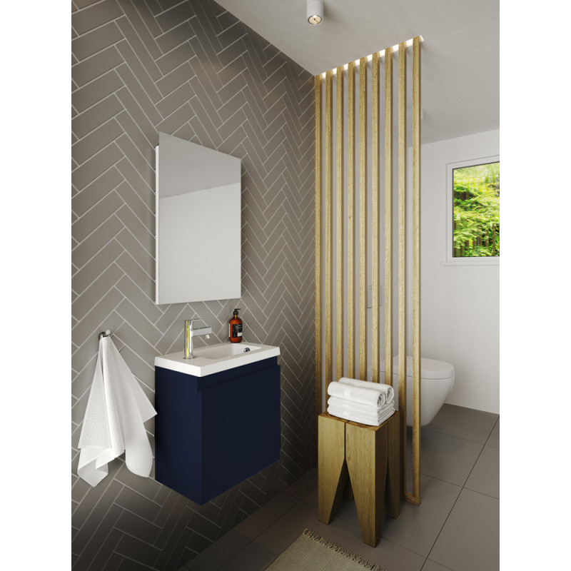 Meuble lave-mains Porto bleu nuit 40 x 51 x 25 cm ALLIBERT