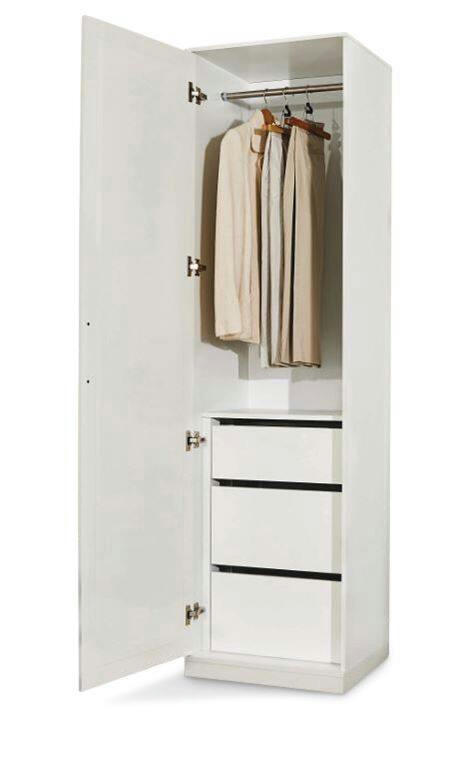 CANVAS Evanston Slim Wardrobe, White