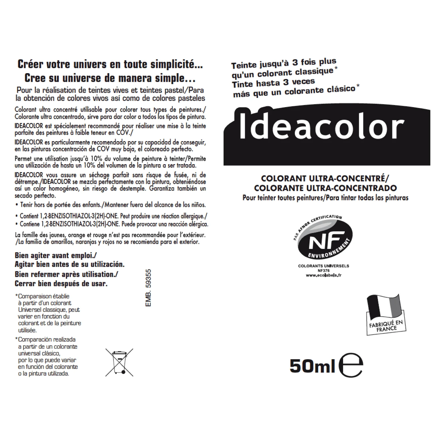 Richard Peinture Dosette COLORANT Peinture gris taupe 0,05 L