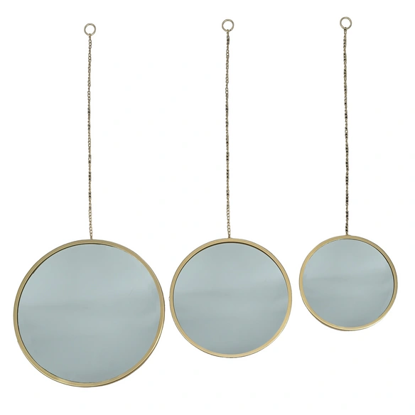 Spiegel »Antwerpen«, 3er Set, gold
