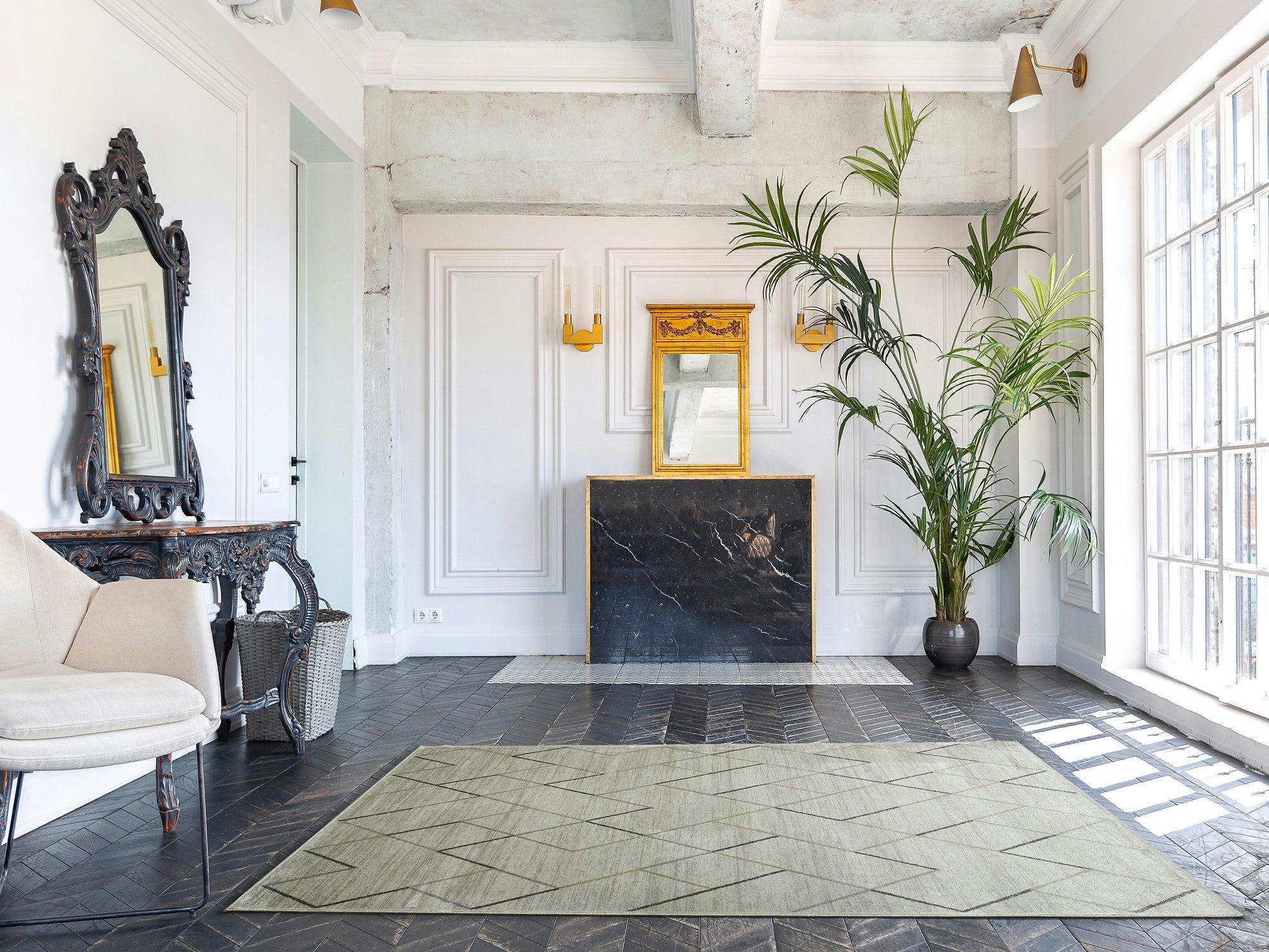 BELGA - Tapis vintage beige 70x220 cm