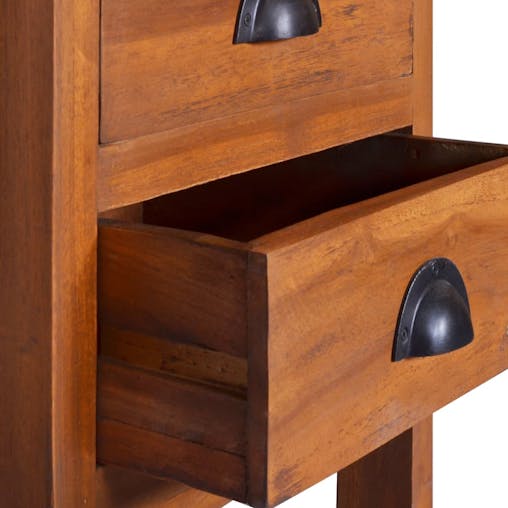 NNEVL Bedside Cabinet 40x35x60 cm Solid Teak Wood