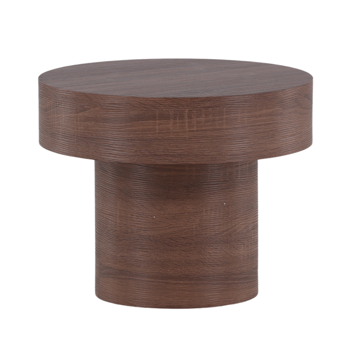 Nest living Manuel Houten Bijzettafel Bruin - Ø 50 cm
