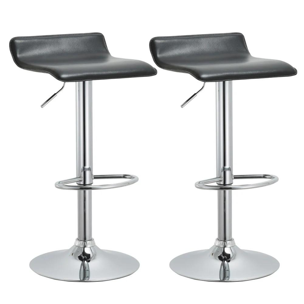 Modern Adjustable Bar Stools (Set of 2) - 23.5 - 31.5h